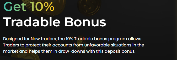 10% Tradable Bonus – YaMarkets